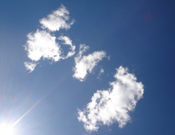 "LOVE" is in the air over Lago Caburga, Chile. � Carlos Iturra Briones.